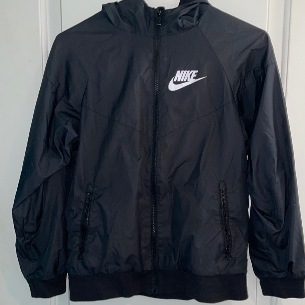 Nike Black Windbreaker Jacket (Youth)
